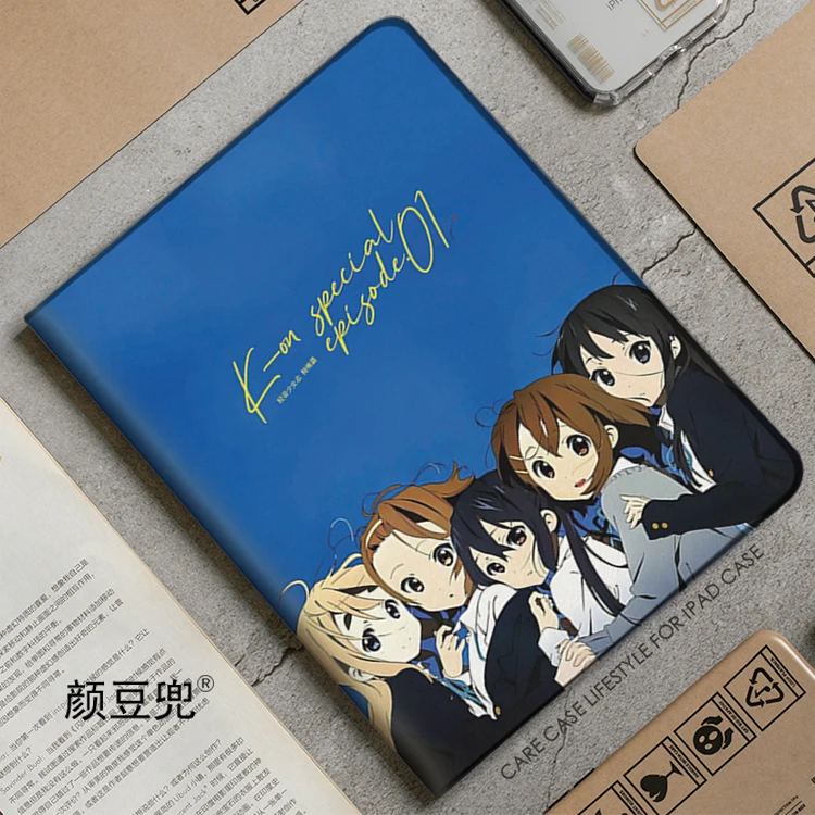 

K-ON! Anime Hirasawa For iPad Air 45 Mini 5 6 Case Luxury Silicone For Pro 12.9 11 For iPad 10th Protective Pro13 11 in Air 13