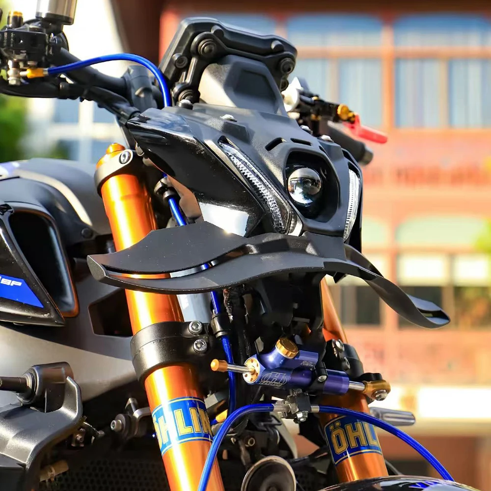 مسامير أمامية عارية من ياماها MT-09/SP GP جناح سفلي MT09/SP 2021 2022 2023 سبويلر أمامي سبويلر سفلي شفة سفلية