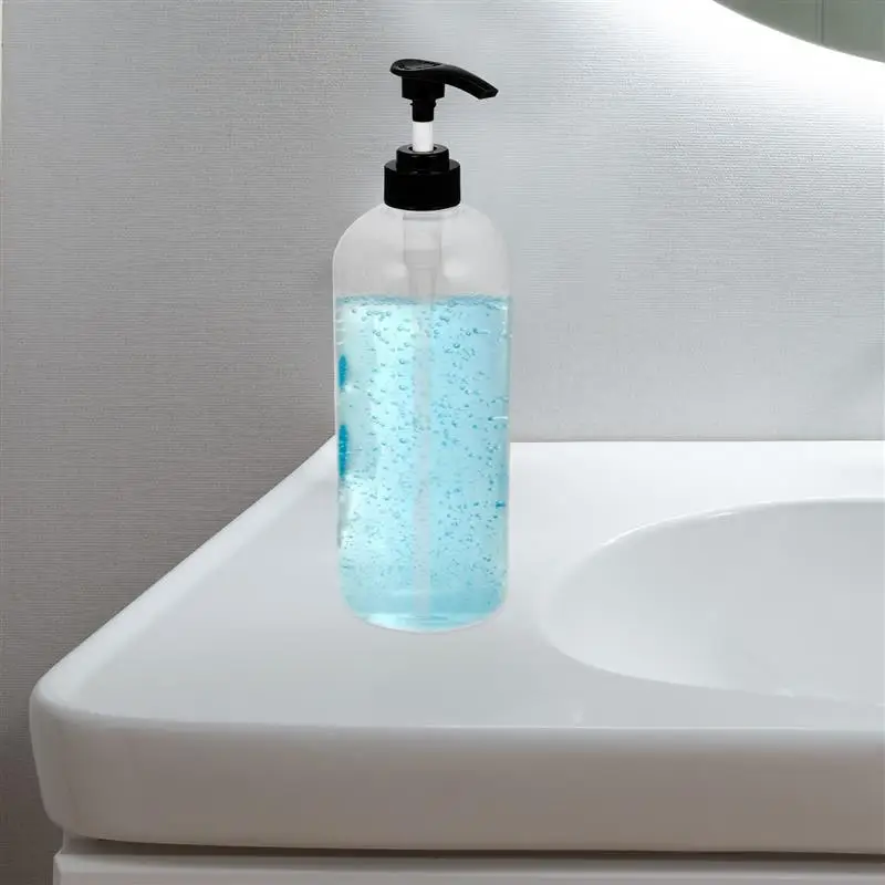 2pcs Clear Soap Dispenser With Pump Plastic Hand Soap Dispenser Soap Pump Bottles  Wide Mouth Hand Washing Bottle 1000ml