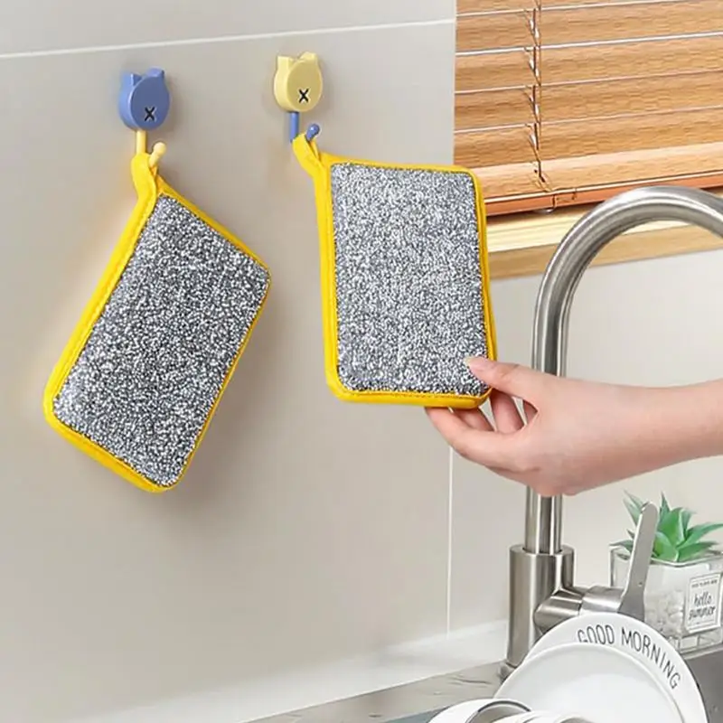 Non-Scratch Dishcloth Gentle Dish Sponge Cloth Scrubbing Sponge Cleaner For Dishwashing Absorbent Dish Cloth For Kitchen