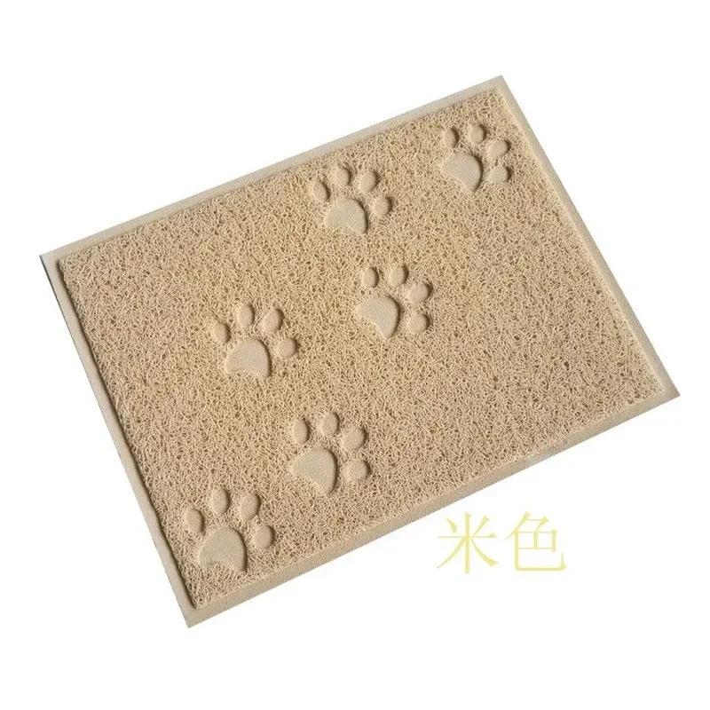 Cat Litter Mat PVC Waterproof Non-slip Cat Mat Trapper Mat Waterproof for Cat Bed Pad House Cleaning Pet Mat 30*40CM