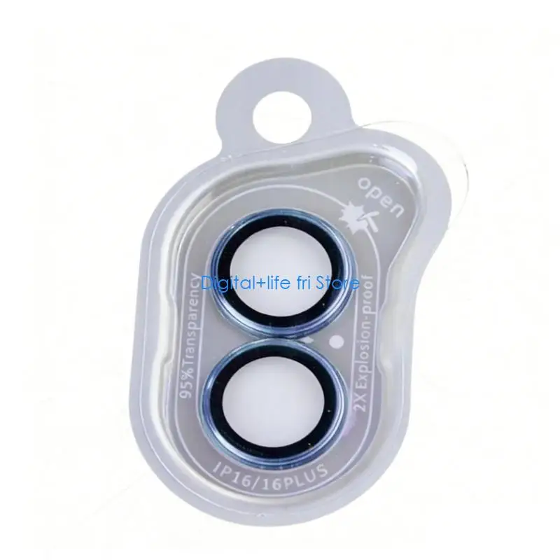 E06D Professional Grade Camera Protector Film for Phone 15 16 Series Aluminum Frame 9H Scratch Resistance Design