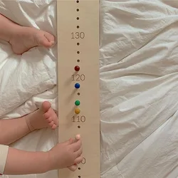 JOYLOVE materiale di betulla originale con righello di altezza del gancio decorazione della stanza della camera da letto dei bambini in stile Ins mobili per bambini semplici