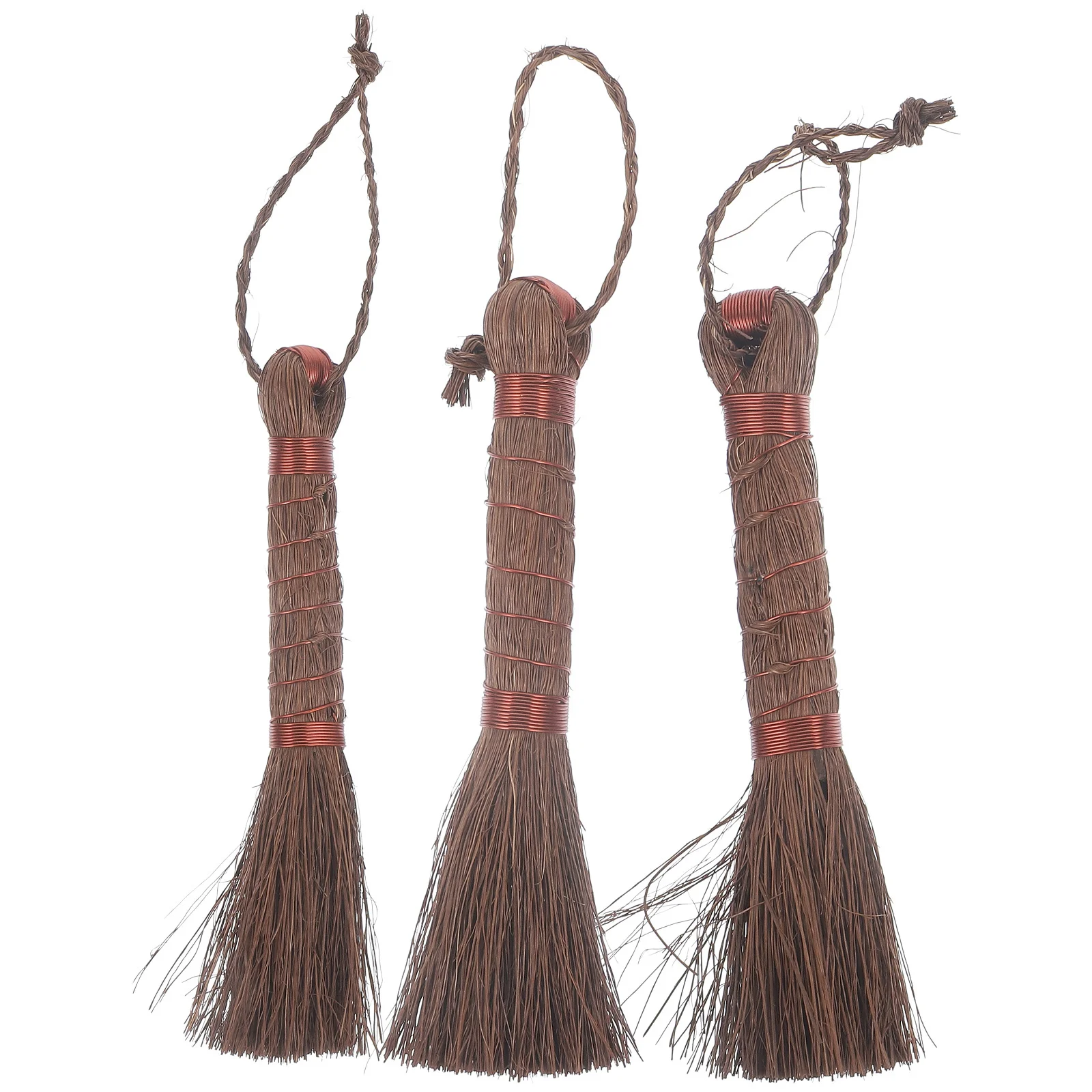 

3Pcs Palm Fiber Bonsai Brush Portable Multi-Use Clean Tool for Garden Flowerpot Bonsai Planter Wash Hand Broom