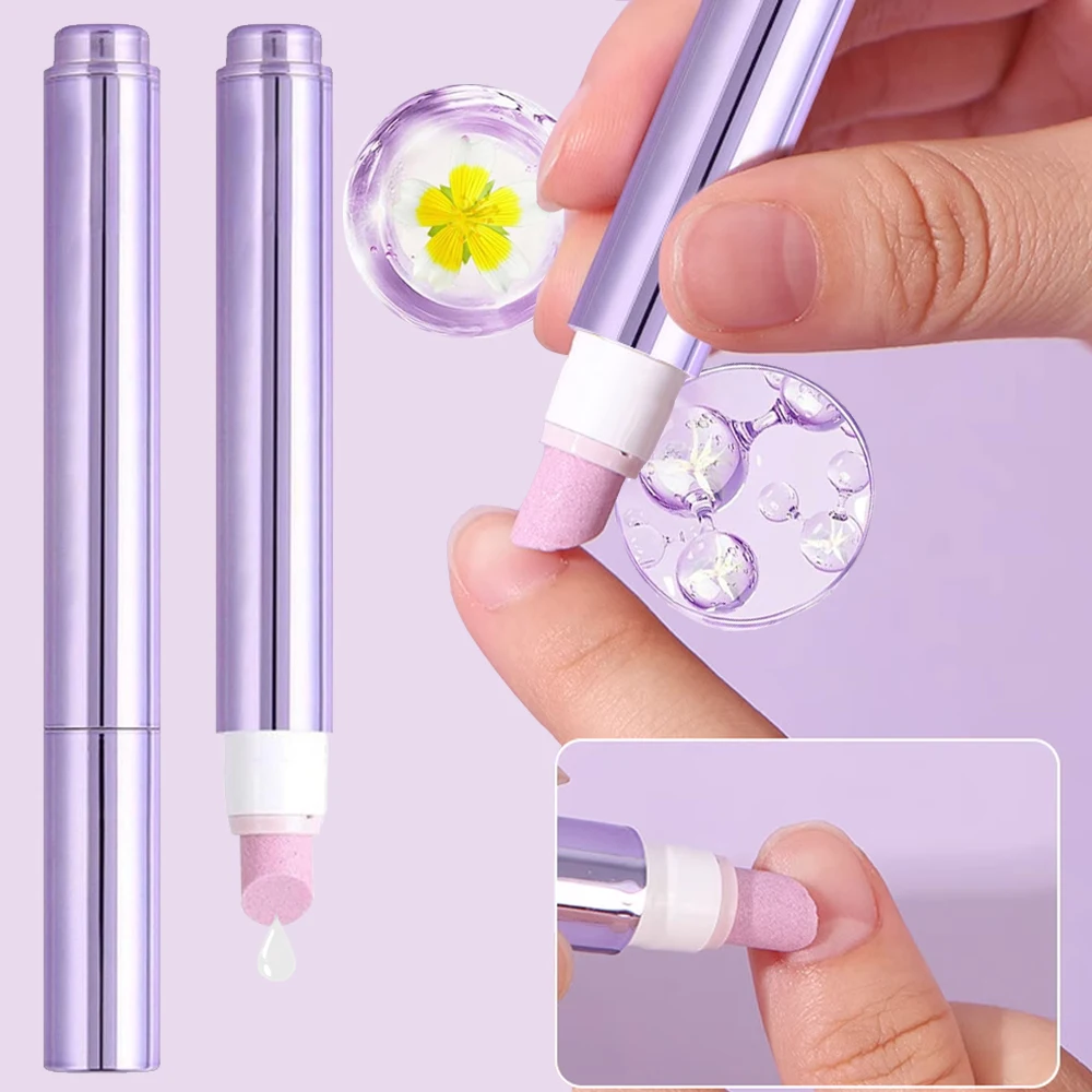 1pcs 3 In 1 Essence Nail Cuticle Oil Pen Moisturizes Hangnails Dry Damage Nails Nail Cuticle Remover Pen Nail Care Manicure Tool