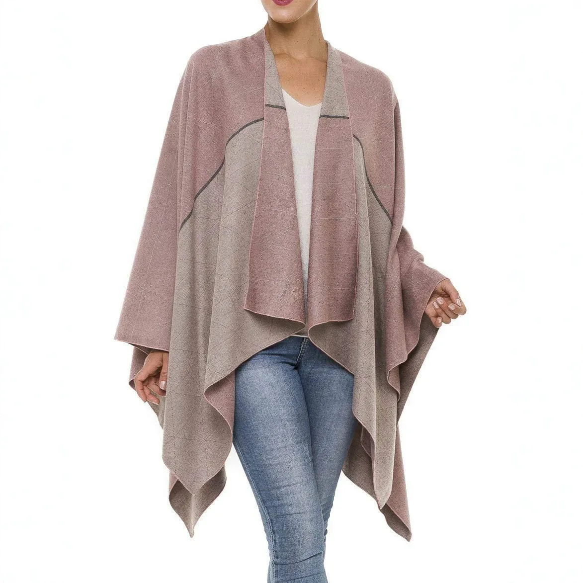 Women's Poncho Shawl Ethnic Style Tassels Hoodie Cloak Winter Warm Jacquard Outdoor Decoration Men Big Cape Blanket