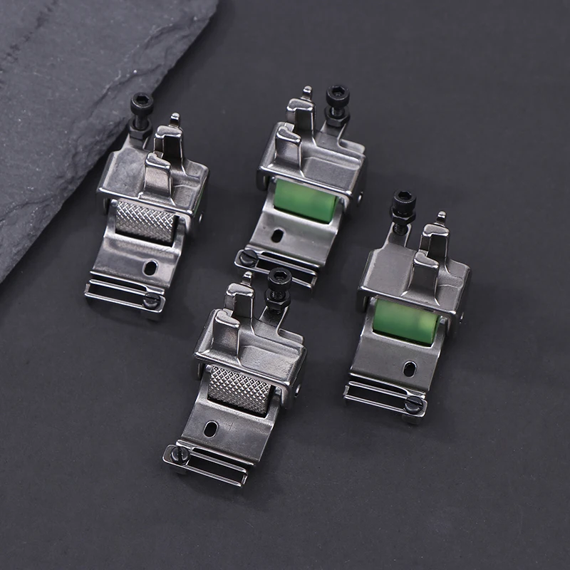 X6 Roller Hemming Presser Foot Left Right Edge Positioning Open Line Crimping Multi-Purpose Presser Foot For Apparel Machine