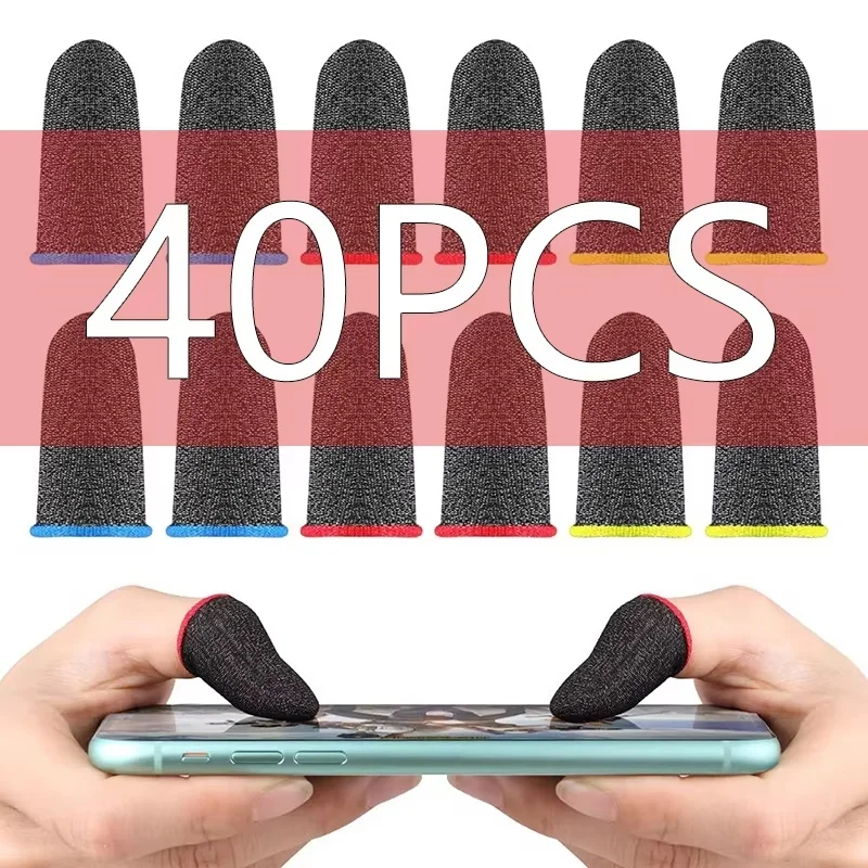 10–20 Paar Gaming-Fingerspitzenhandschuhe für PUBG Mobile Games, Touchscreen-Fingerabdeckung, schweißfest, rutschfest, Touchscreen-Fingerhandschuhe