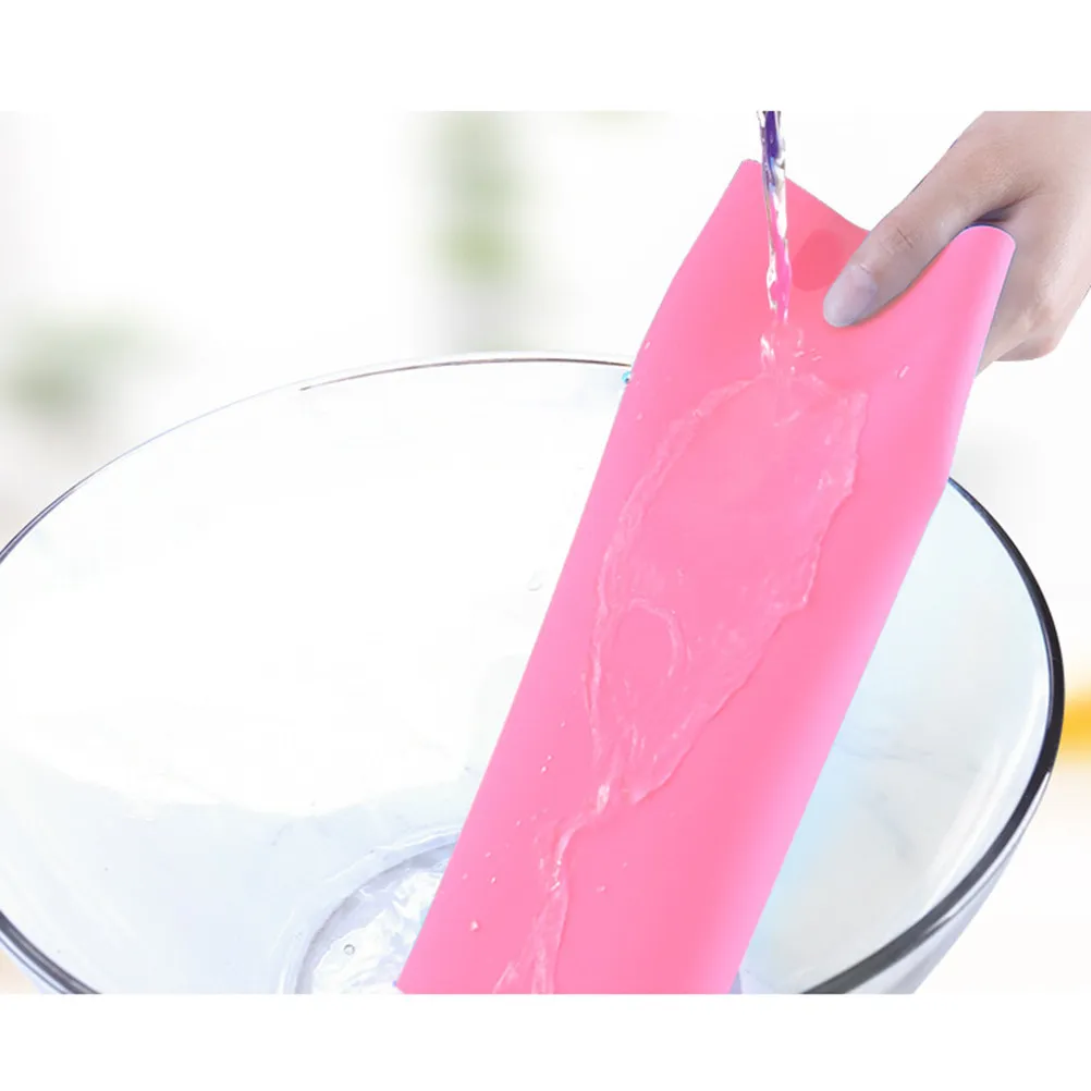 4Pcs Silicone Placemats Waterproof Heat-Resistant Non-Slip Baby Eating Mats Washable Quick-Dry Infant Tablemats for Kitchen Home