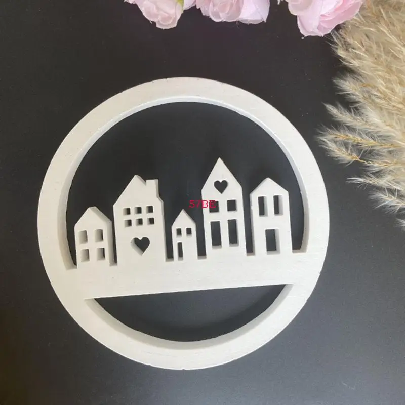 57Be Hollow House Ghilices Siliconi stampi per realizzazione decorazioni per supporto candele