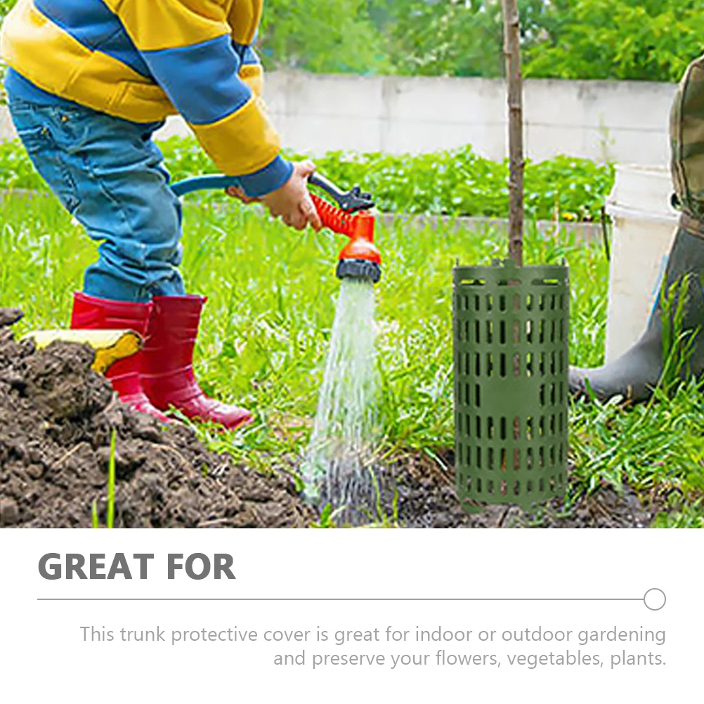 

4pcs Plant Trunk Protector Lightweight PP Adjustable Tree Guards Cover for Gardening Protect Flowers Vegetables Plants backyard