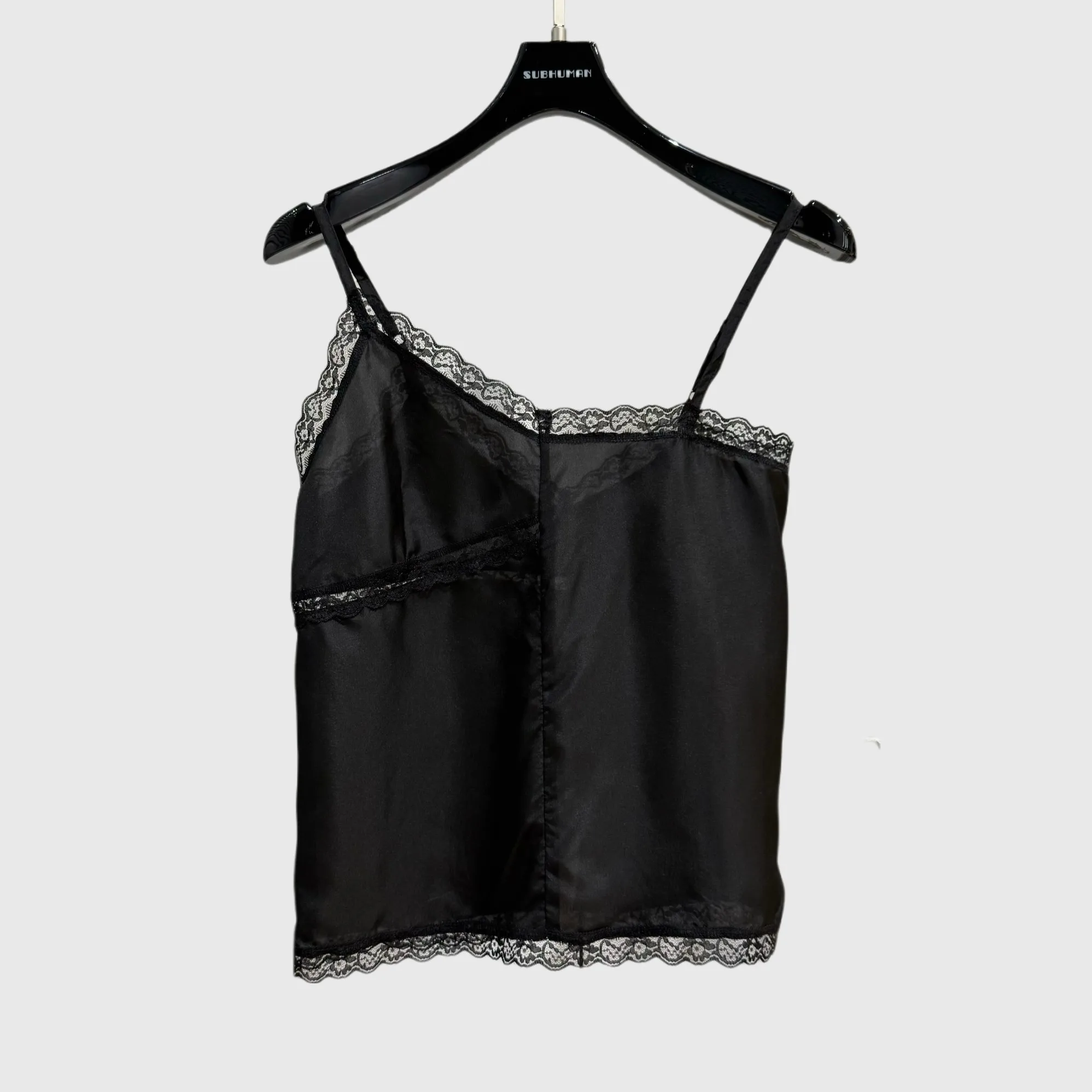 Women Cotton Shirt Tank Top Camisole Gothic High Street Bottoming Clothing Autumn Black Tee