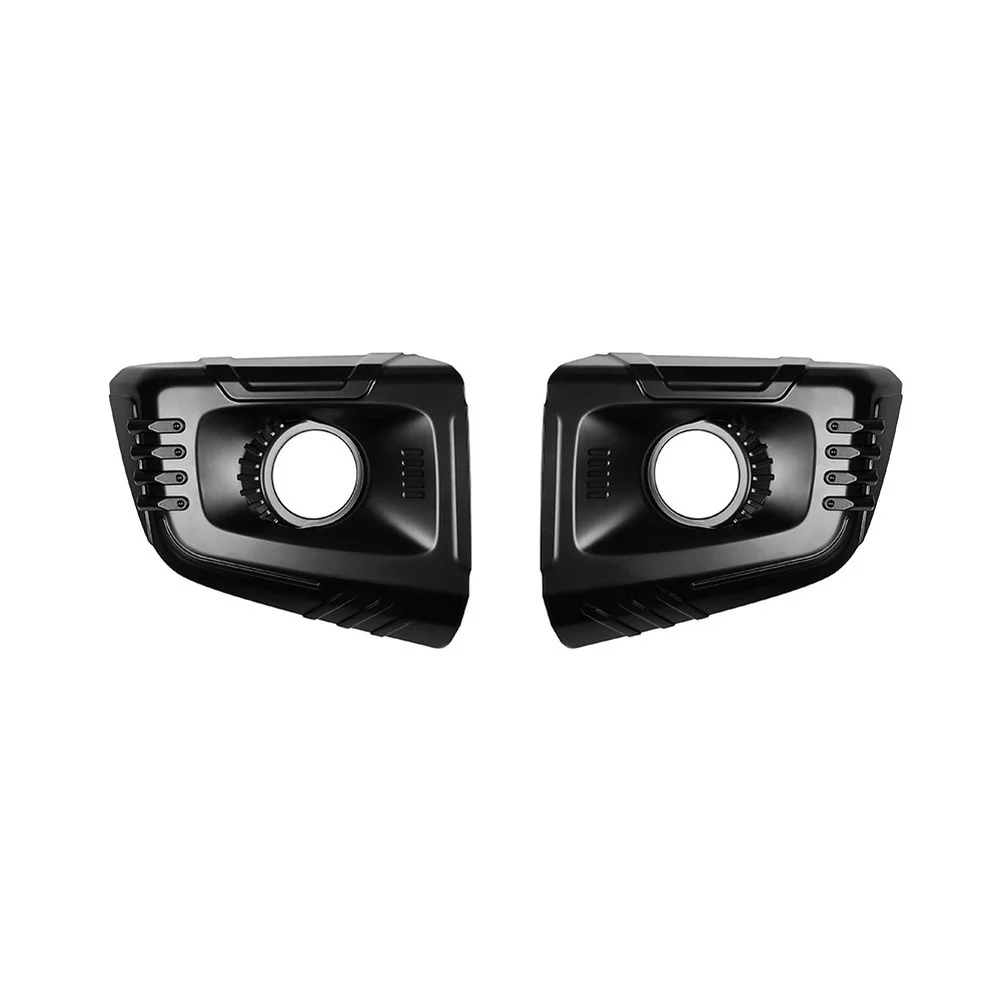 

Для Suzuki-Jimny Nomade 2025 передний бампер автомобиля, обертка, угловая противотуманная фара, крышка лампы, комплект из 2 предметов, АБС-пластик, матовый черный