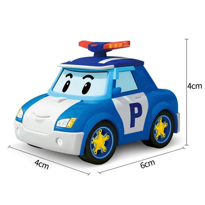 Coréia Cartoon Robocared Polis Roy Cap Âmbar Marinha Anime Metal Action Figure Cartoon Car Model Toy Crianças Crianças Presentes de Aniversário