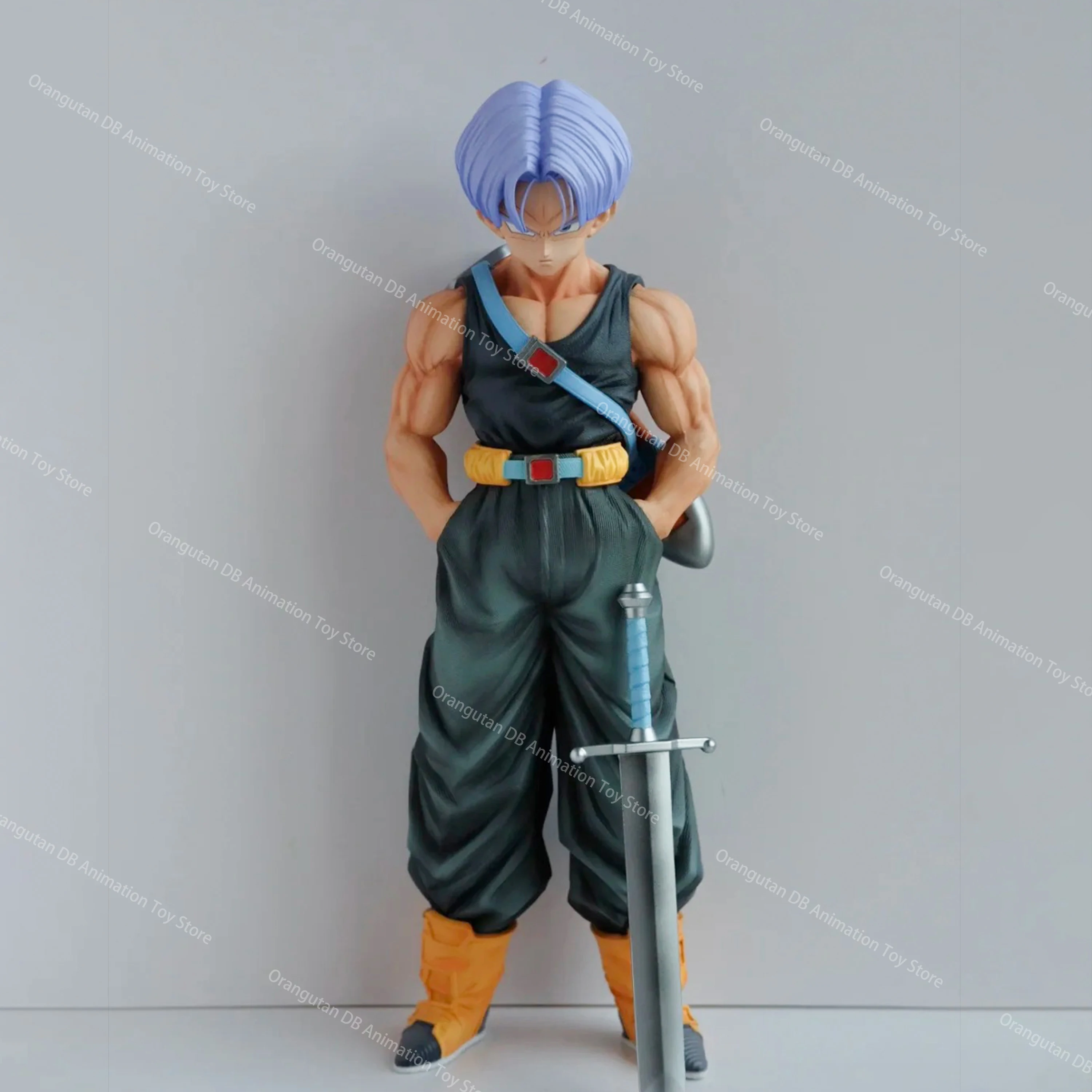 Anime Dragon Ball Z Fighters Figuras de Ação, Super Saiyajin, Estatueta Trunks Futuro, Estátua de PVC, Coleção Estátua, 26cm