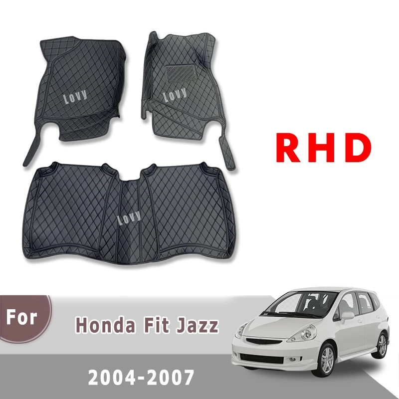 

RHD Carpets For Honda Fit Jazz 2007 2006 2005 2004 Car Floor Mats Floorliners Foot Dash Cover Rugs Automobiles Pads