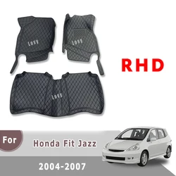 RHD Carpets For Honda Fit Jazz 2007 2006 2005 2004 Car Floor Mats Replacement Parts Foot Covers Rugs Interior Automobiles Pads