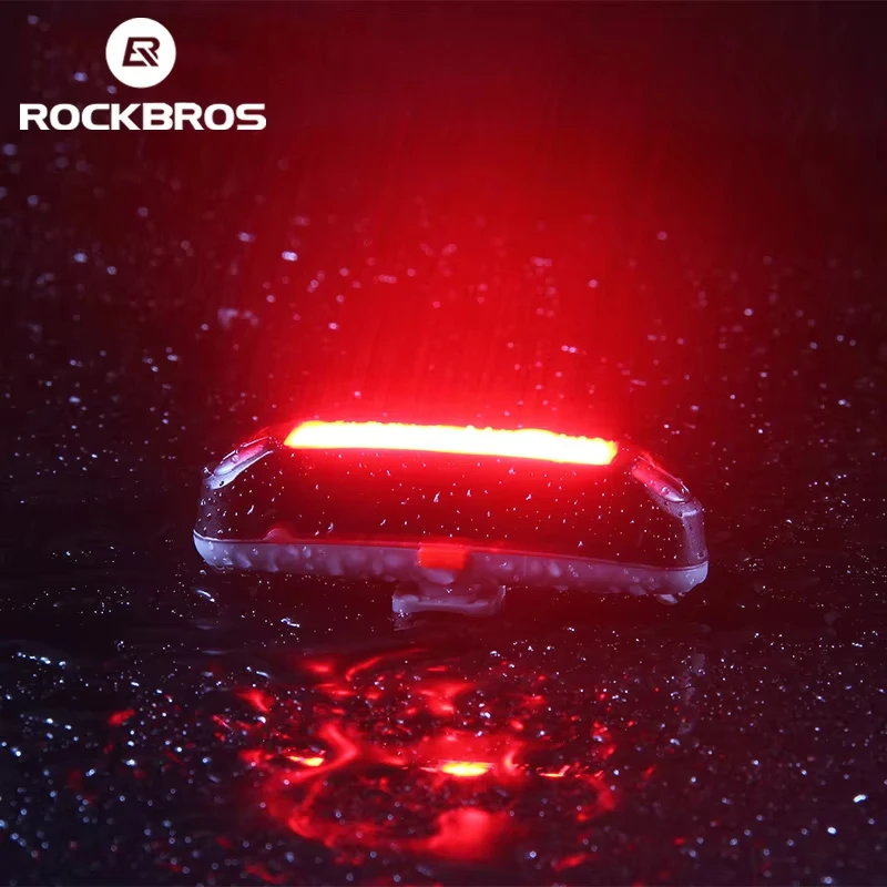ROCKBROS Bike Rear Light 500mAh Bicycle Tail Light USB Rechargeable Led Flash Cycling Light Mountain Road Seatpost Taillight