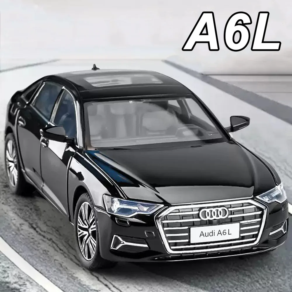 

1:24 A6L Q5 Alloy Diecast Toys Car Model Ornament Sound Ligth Pull Back Doors Opened Miniature Vehcies Adult Kids Birthday Gifts