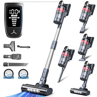 Grenintol 500W 75000PA Suction Power Cordless Vacuum Cleaner Handheld Smart Home Dust Cup 60 Mins Runtime 2 Pcs Filte Set