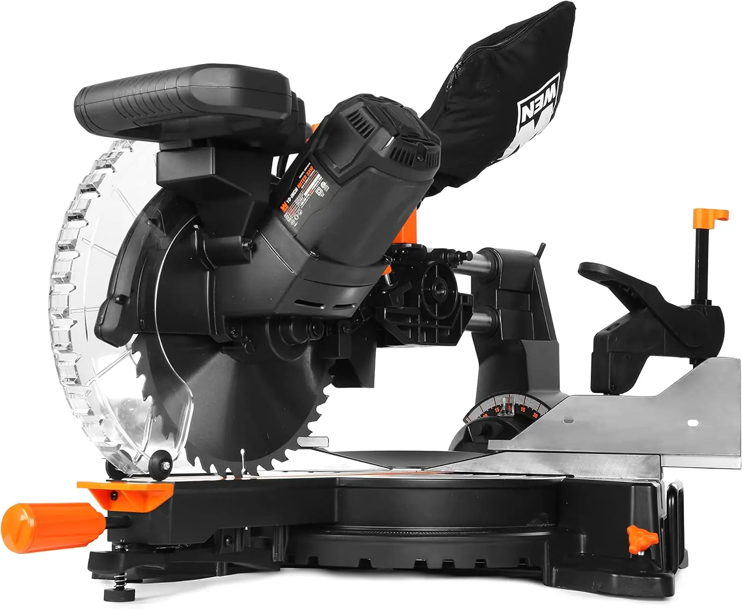 MM1015 15-Amp 10-Inch Dual Bevel Sliding Compound Miter Saw with LED Cutline Multi-color