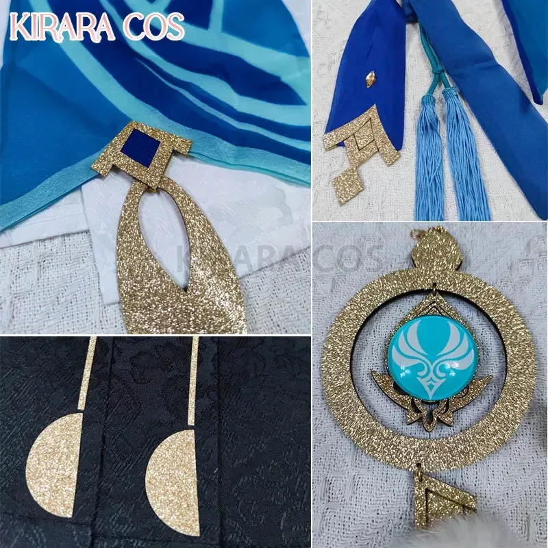 

New ame Genshin Impact Wanderer Cosplay Costume Wig Scaramouche New Suit for Genshin Cosplay Full Set Costumes XCV548FDS