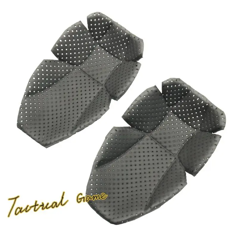 1 Pair 3D knee pads EVA mesh cushioned inner elbow pads universal clip-on for G3 field paintball game tactical wear.