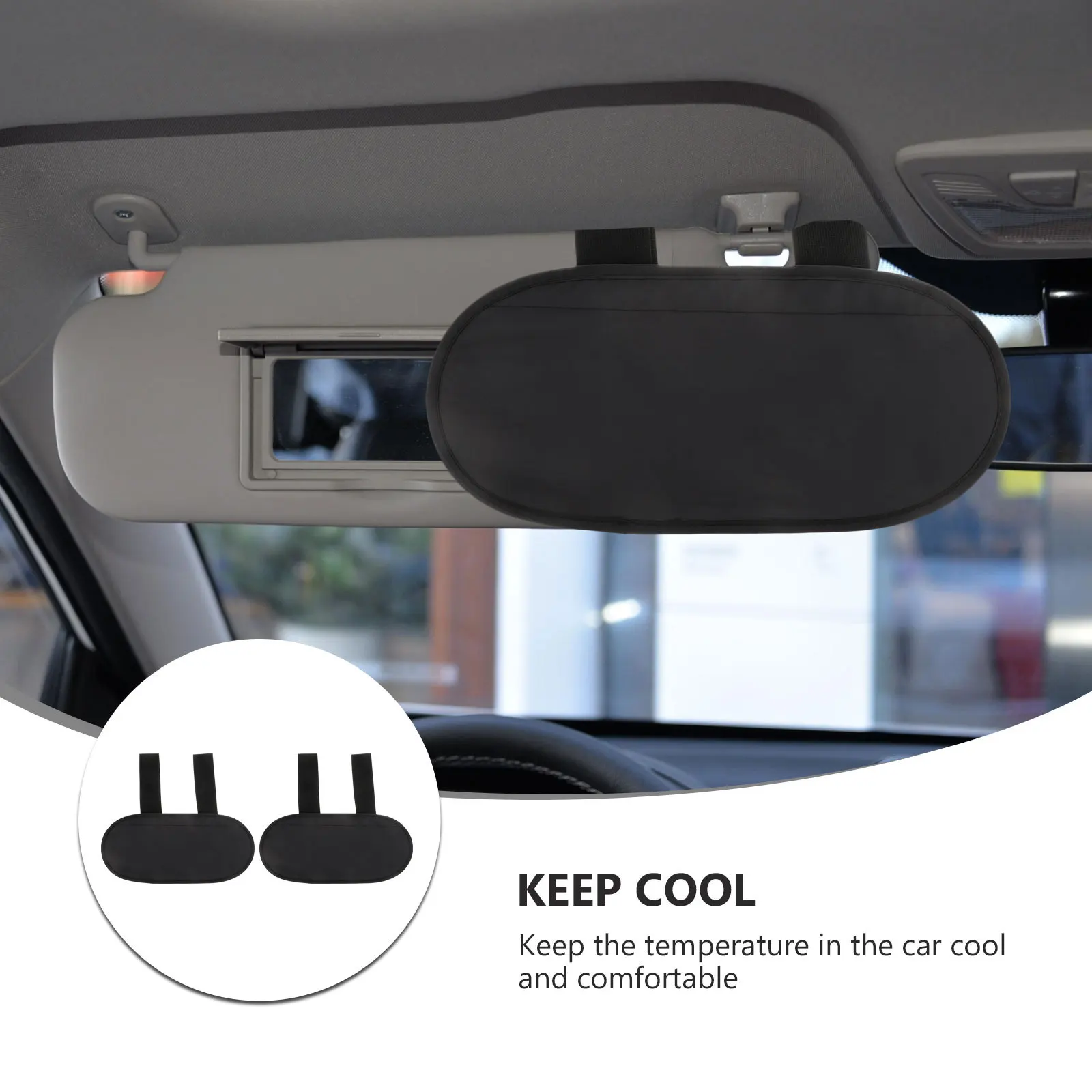 

1 Pair Car Visor Sunshade Adjustable Windshield Sun Shade For Driver Front Seat Uv Protection Driving Blocker
