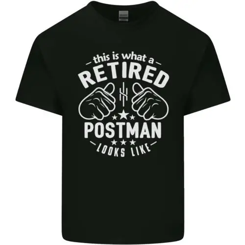 This Is What a Retired Postman Looks Like Mens Cotton T-Shirt Tee Top