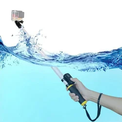 Adjustable Telescopic Transparent Waterproof for GoPro Hero 10 9 8 7 6 5 4 Monopod Selfie Stick