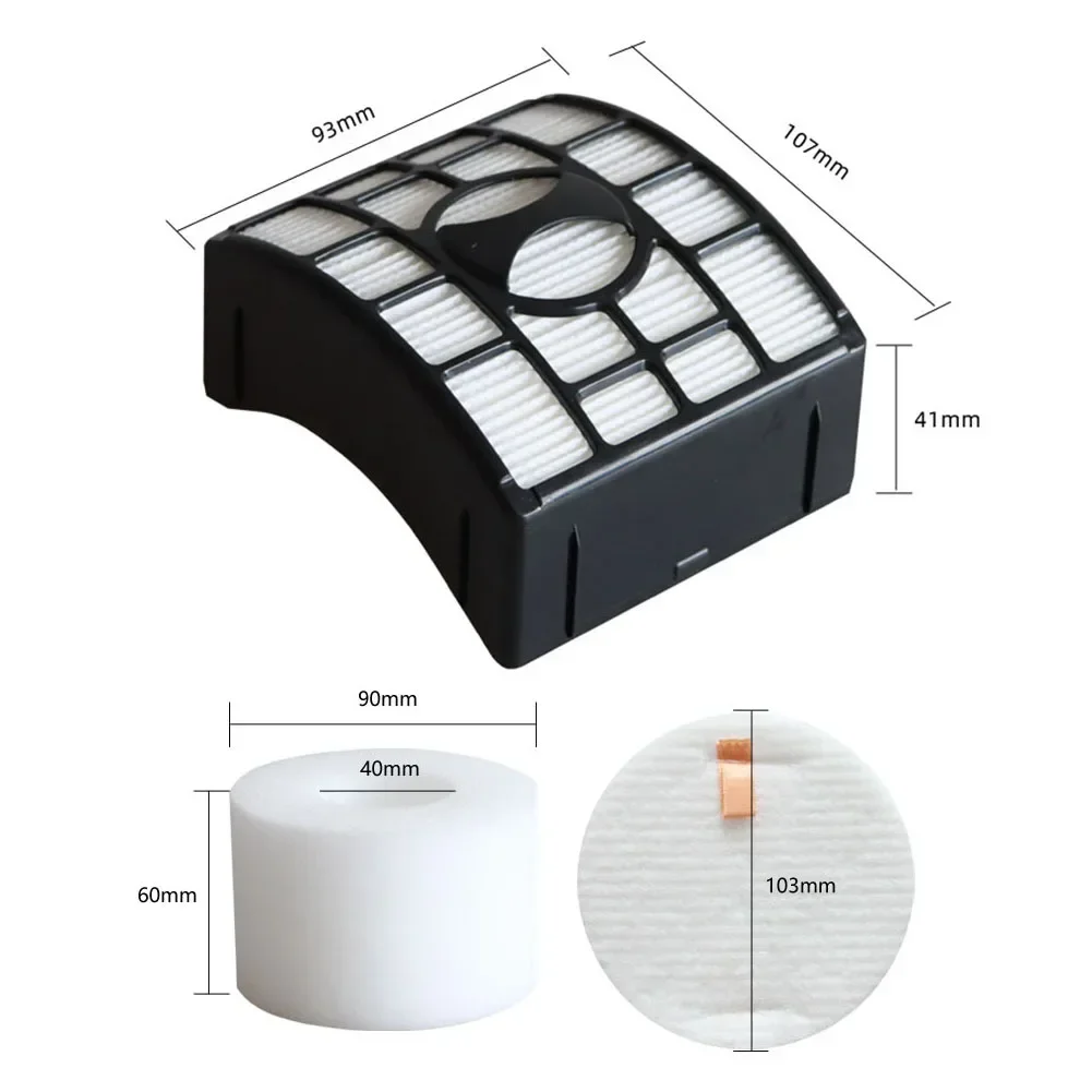 

Foam And Felt Filter Kit Vacuumcleaner H12 Exhaust Filter 103mm Foam Felt Filter Kit Efficient Cleaning Performance