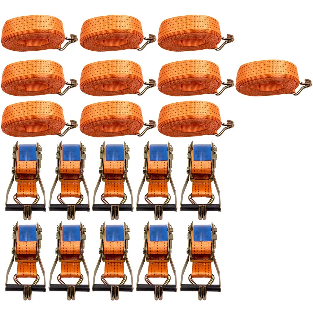 

20 шт. регулируемая безопасная завязка для безопасного транспортировки багажа, сверхмощного автомобиля и грузовика с металлической пряжкой