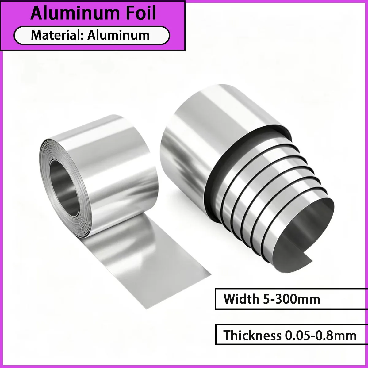 

0.05-0.8mm thick aluminum foil is used for packaging, thermal insulation, electronic shielding, industrial insulation, etc