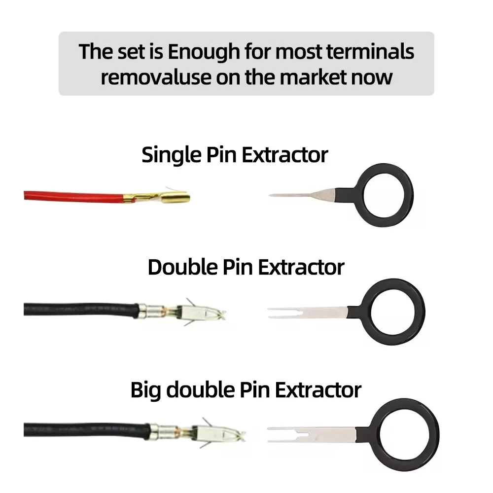 2020 New Car Terminal Removal Kit Wiring Crimp Connector Pin Extractor Puller Terminal Repair Professional Tools