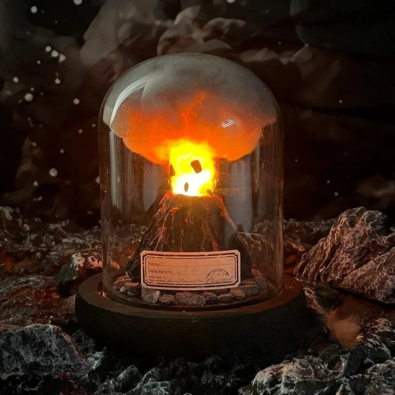 DIY volcano eruption volcano lamp home decoration cyberpunk desktop ornament creative gift - Image 2