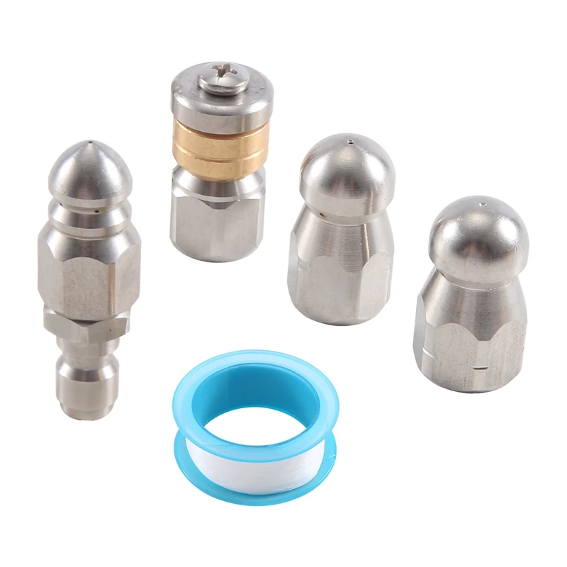 

Pressure Washer Sewer Jetter Nozzles Kit,With Different Models For 1/4 Inch Pressure Washer Quick Connector