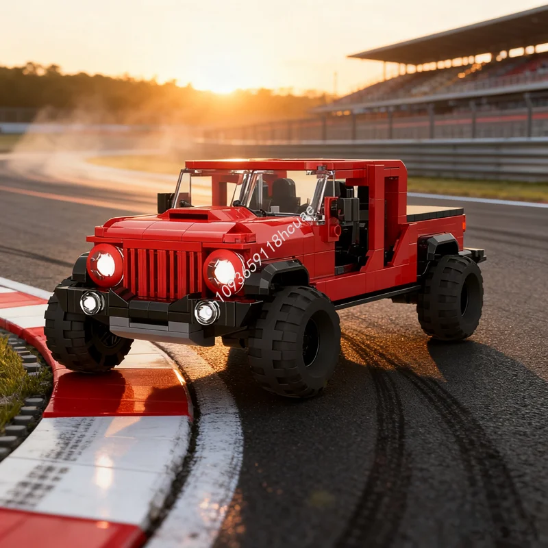 

449pcs MOC Jeepped Gladiator Mojave City Model Building Blocks Toy Architecture Assemble DIY Education Christmas Gift Brick