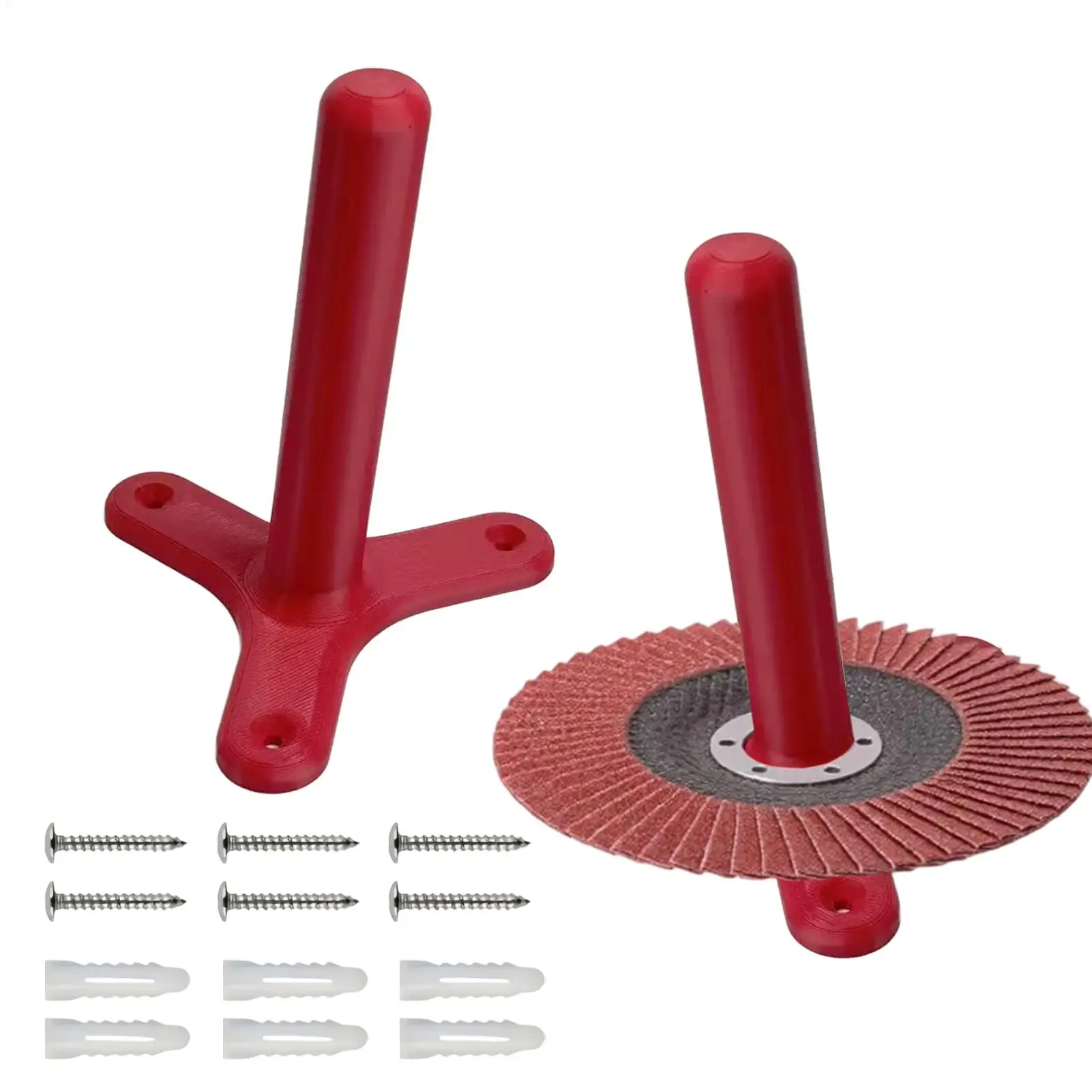 Wall Mount Angle Grinder Disc Holder 2pcs Heavy Duty Cutting Wheel Storage Rack Universal Tool Organizer For Garage Workshop