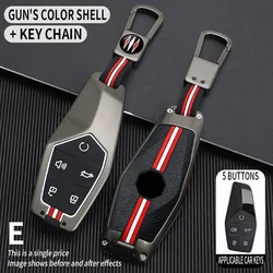 5 Bottons Metal Car Key Cover Fob Case Shell for MG ONE 2022 2023 2024 2025 Keychian Car Accessories