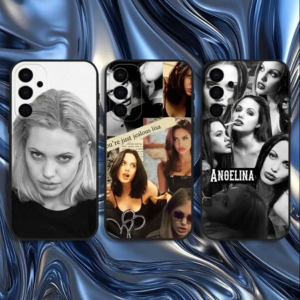 

Movie Star A-Angelinas Jolie Phone Case For Samsung S25,S24,S21,S22,S23,S30,Ultra,S20,Plus,Fe,Lite,5G Black Cover