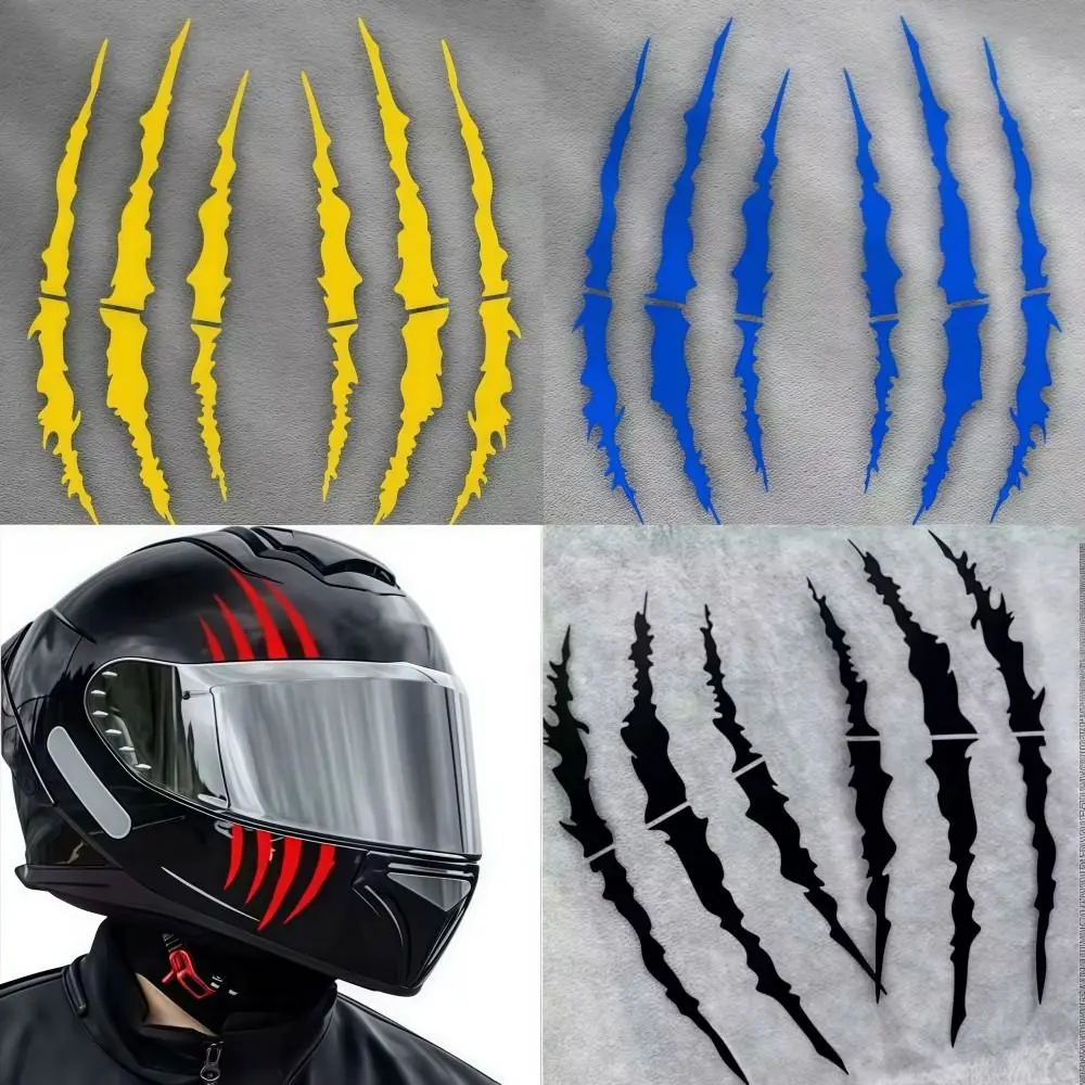 Demon Claw Motorcycle Stickers Covering Scratches Vinyl Helmet Stickers Waterproof Solid Color Car Vinyl Stickers
