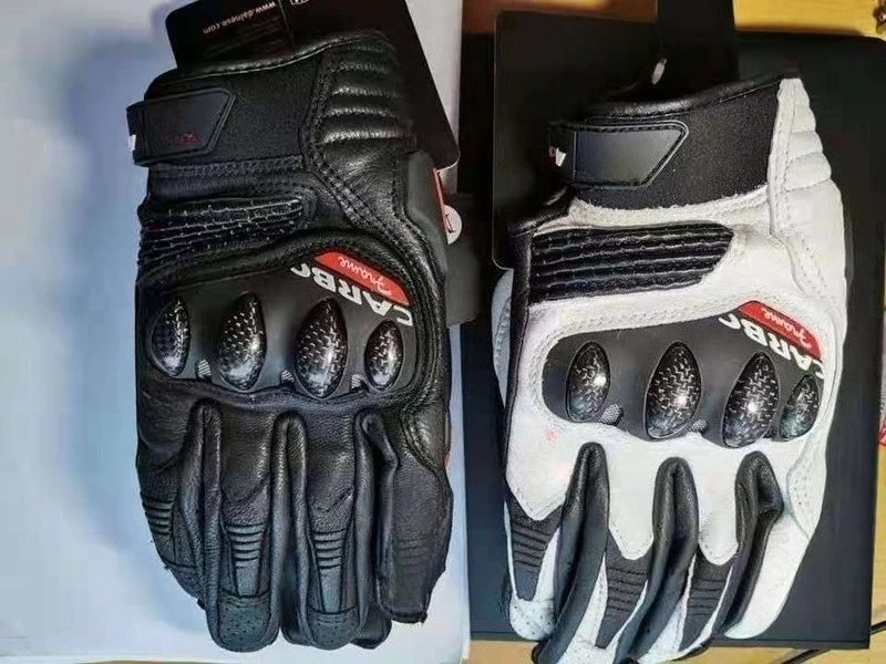 

Четырехсезонные перчатки из натуральной кожи, мотоциклетные перчатки из углеродного волокна, гоночный внедорожник, нескользящий сенсорный экран, износостойкий