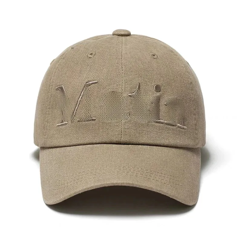 

qa156Logo Embroidered Baseball Cap Flat Brim Hat Casual Sle Geometric Pattern ex Autumn Winter Faion Accory