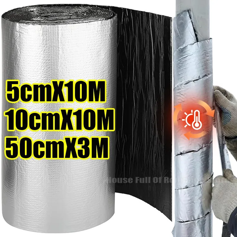 Aluminum Foil Thermal Insulation Mat Heat Barrier Foam Roll Home Wall Floor Door Acoustic Noise Reduction Warm Keeping Panel