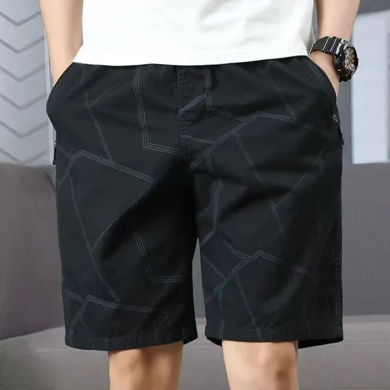 

Мужские шорты с цветочным принтом и карманами на шнурке, свободные широкие мешковатые шорты для мужчин, незаменимые летние новинки