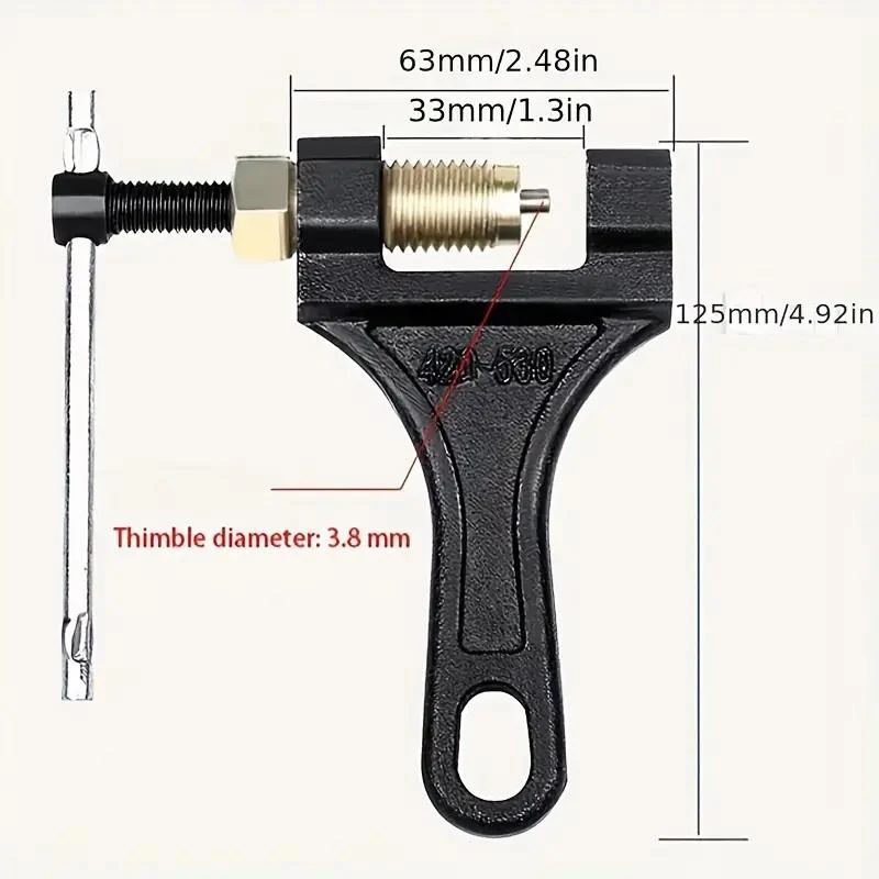 Brise-chaîne polyvalente pour véhicule tout-Terrain, outil universel de brise-chaîne en acier Durable 420 – 530, réparation facile pour bricolage de moto