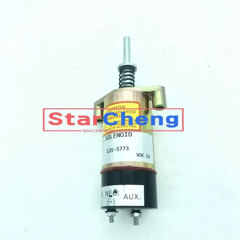 

for Caterpillar CAT 3204 3304 3304B 3306 3306B Engine 12V New Fuel Solenoid 125-5773 8C-9986 Excavator Accessories