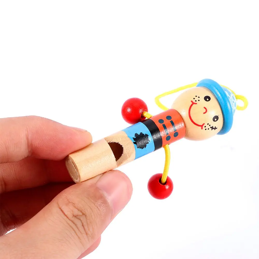

Lovely Baby Educational Kids Toys Musical Gift Wooden Toys Little Pirate Whistle