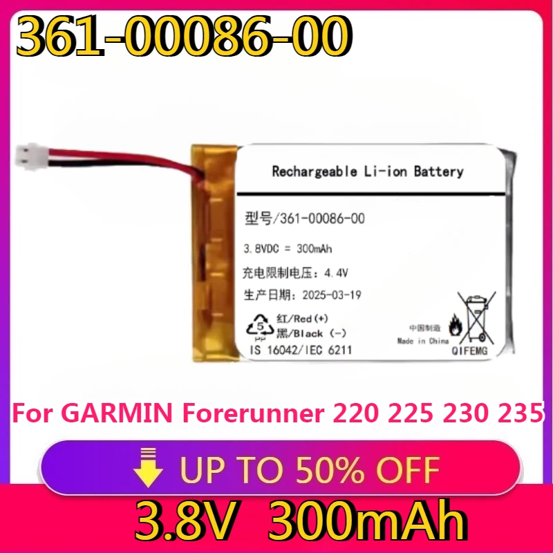

High quality replaceable 361-00086-00 Battery For GARMIN Forerunner 220 225 230 235 235J 620 630 735XT instinct/instinct solar