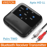 Aptx HD LL Low Latency Bluetooth Receiver Transmitter BT 5.2 RCA 3.5mm Jack AUX Wireless Audio Adapter Handsfree Call For TV PC